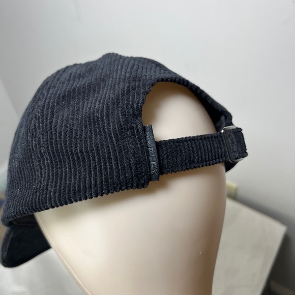 Varley Camfield Black Corduroy Baseball Cap One Size adjusting Anthropologie - Picture 7 of 11